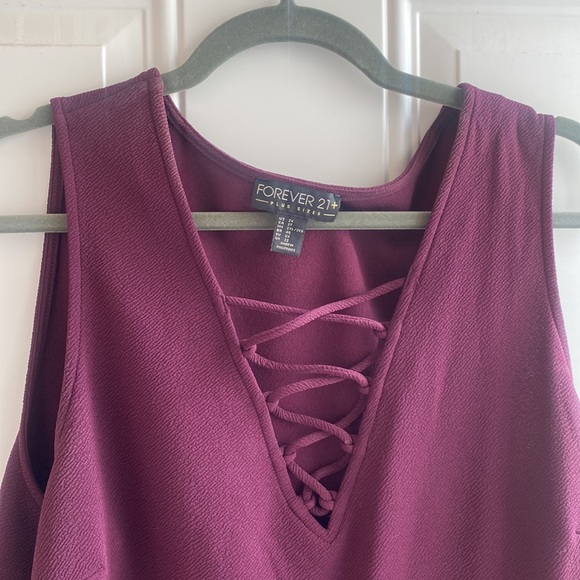 Forever 21 Plus Purple Top - Picture 2 of 4